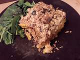 Crumble Courge/Chou Romanesco et Lentilles corail {Vegan}