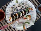 Soirée d'inspiration asiatique : Makis, California Rolls et Rouleaux de printemps {Vegan}