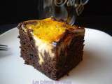 Brownie au chocolat et tourbillon de cheesecake