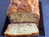 Cake salé camembert, lardons et pomme granny