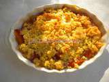 Crumble aux abricots, amandes et calissons