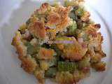 Crumble de courgettes aux lardons et au parmesan