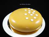 Entremet pommes, caramel et chocolat Dulcey