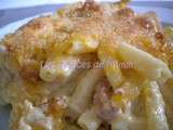 Gratin de macaronis aux lardons