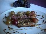 Magret de canard aux raisins