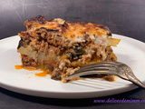 Moussaka aux aubergines et aux pommes de terre