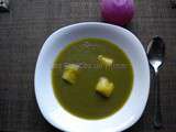 Potage aux poireaux et pommes de terre