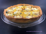 Quiche aux courgettes, aux lardons et au chèvre