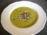 Soupe de courgettes au lard