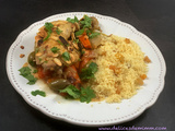 Tajine de poulet aux olives et aux amandes