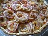 Tarte aux pommes bouquet de roses façon Alain Passard