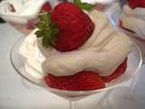 Verrines de fraises et mousse de mascarpone