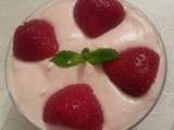 Mousse mascarpone au fraise