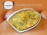 Omelette aux poireaux