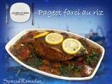 Pageot farci au riz