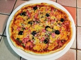 Pizza gourmande au cheddar