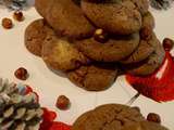 🍪cookies🍪 de noël ☃ chocolat & noisettes