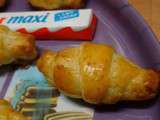 Mini croissants au kinder maxi