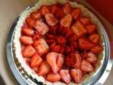 Tarte brisée aux fraises et crème d'amande