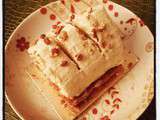 Dessert de fête : Bûche aux pommes et aux spéculoos