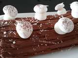 Bûche pâtissière chocolat