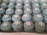 Macarons Reine des Neiges