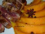 Magret de canard au melon