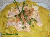 Tagliatelles au saumon fumé