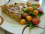 Tarte courgettes lardons