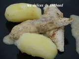 Aiguillettes de poulet sauce poulette