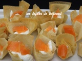 Bricks apéro au saumon fumé