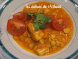 Chorba au poulet,tomate et pois chiches