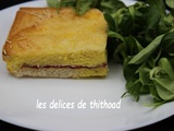 Croque cake comté et viande de grisons