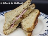 Croque monsieur ananas et jambon