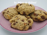 Gros cookies amandes et chocolat