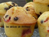 Mini muffins au fraises et chocolat