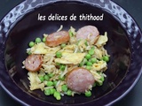 Riz Cantonnais à la saucisse fumée