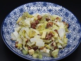 Salade d’endive au kiwi, comté et noisettes