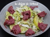 Salade d’endive, pomme et magret fumé