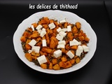 Salade de lentilles , patate douce et feta