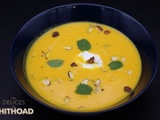 Velouté de carottes au curcuma et fromage frais