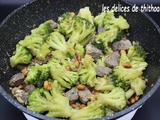 Wok de boeuf aux brocolis