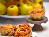 Apple roses ou tartelettes roses aux pommes