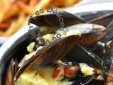 Moules au boursin ail et fines herbes