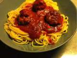 Spaghetti aux boulettes de bœuf