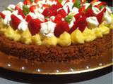 Tarte fraise citron et sa chantilly aux basilic