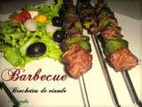 Brochette de viande au barbecue