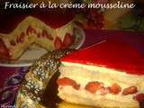 Fraisier à la crème mousseline