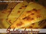 Kesra ou galette algérienne à la semouline