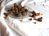 Energy balls façon rocher cacao noisette